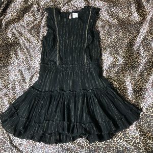 Misa Cielle Black and Gold Dress